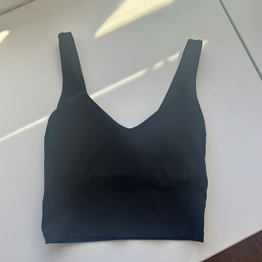 Women's Black V-Neck Lulu align tank